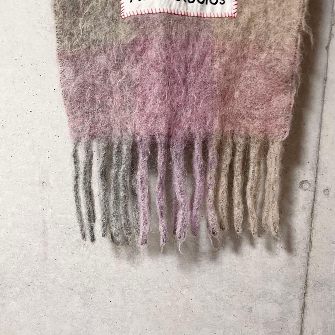 Acne Studios チェック柄マフラー 250x28cm