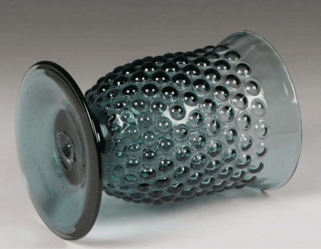 ★ 【ヴァルトグラス あられ文様　ゴブレット】 ワイングラス　ドイツ民藝硝子