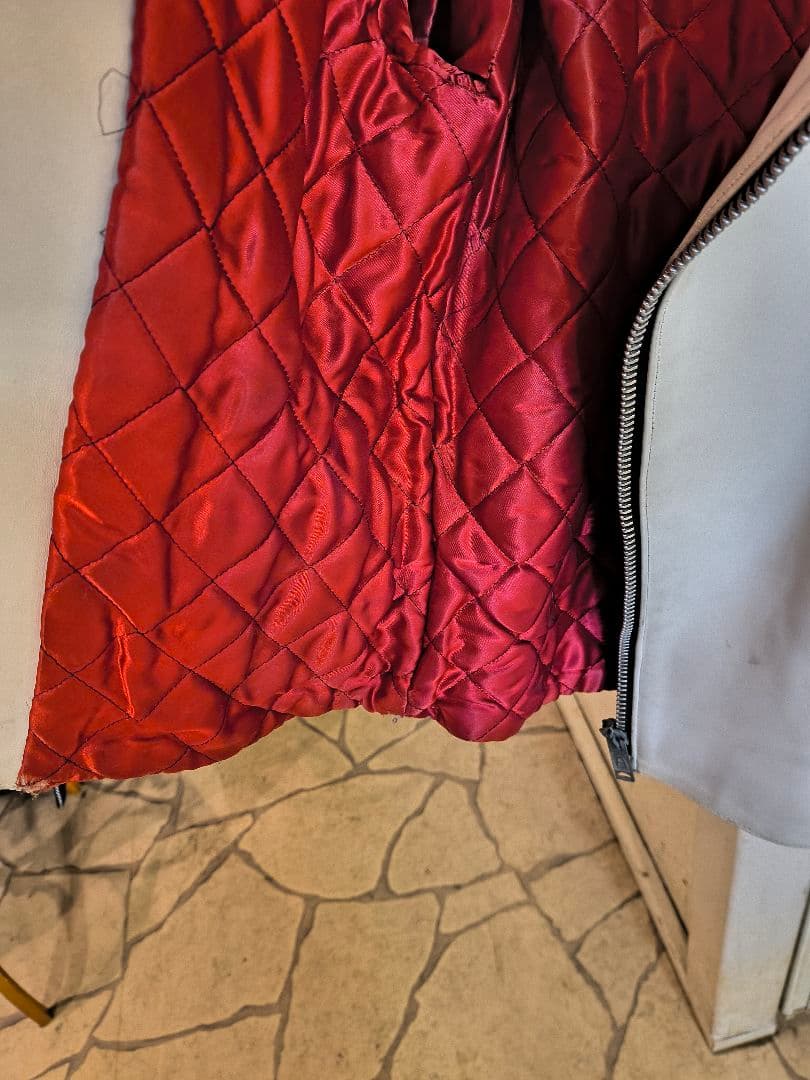 貴重 666 Triple Six レザージャケット 36 ホワイト 英国製