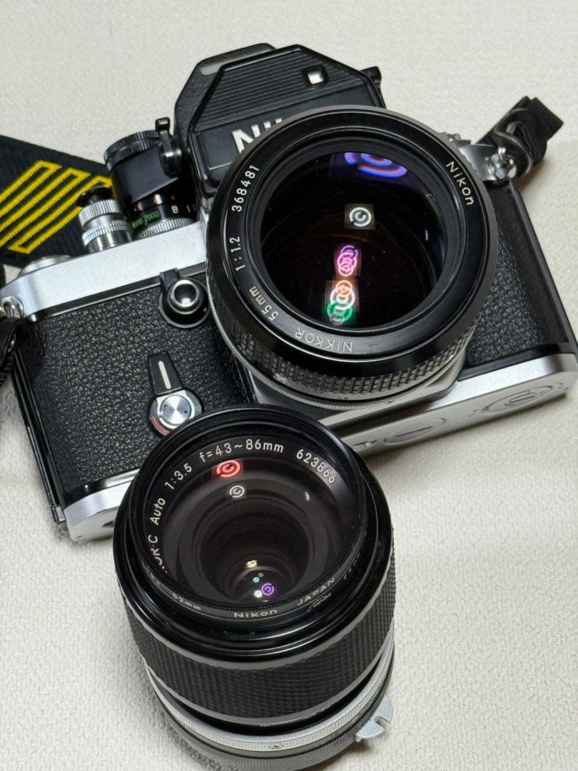 Nikon 一眼レフカメラ F2 フォトミック　レンズ二本付き