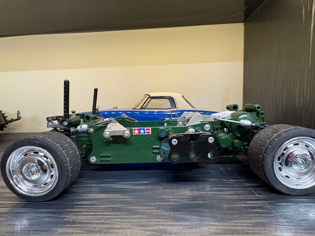 タミヤM01M02 シャーシ　ホンダS800ボディ