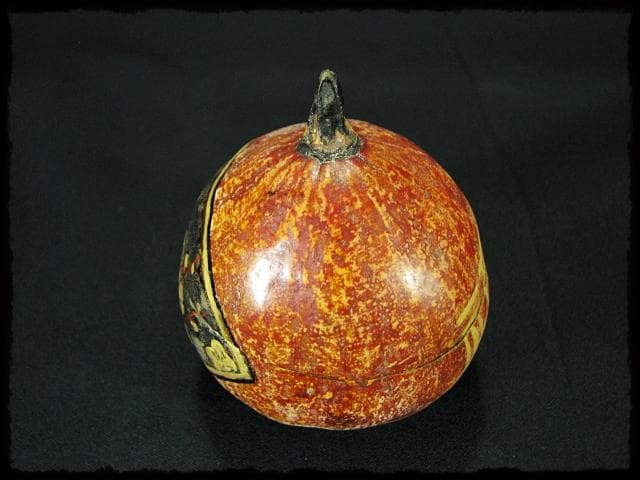 田中 篁秋 可忘茶 かぼちゃ 茶入 茶道具 e139