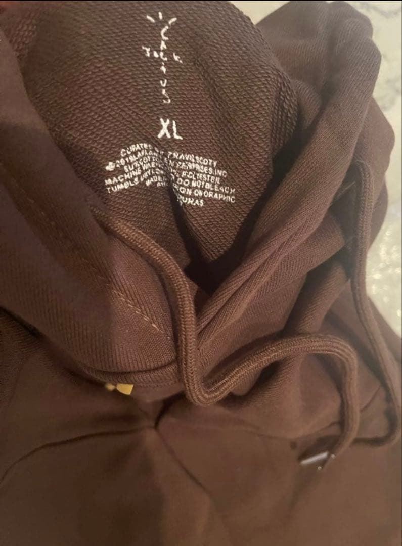 travis scott /Cactus Jackダークブラウン パーカーXL
