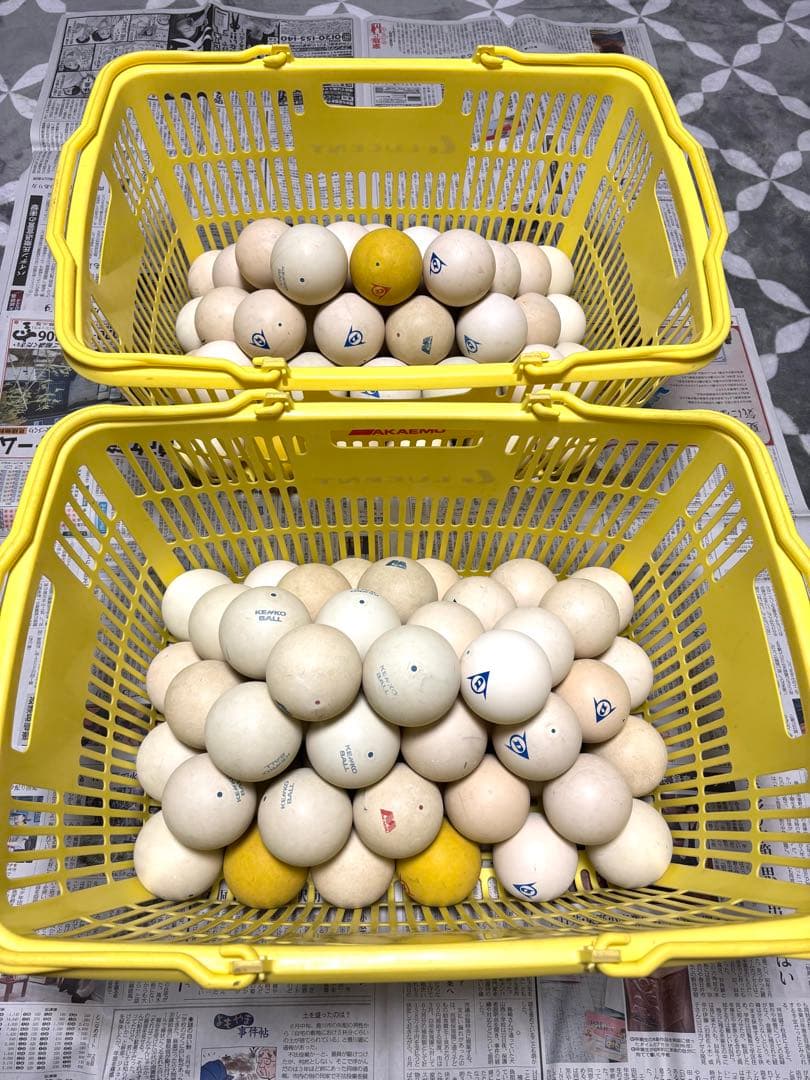 ソフトテニス 軟式テニス ボール アカエム、ケンコー、ダンロップなど 100球