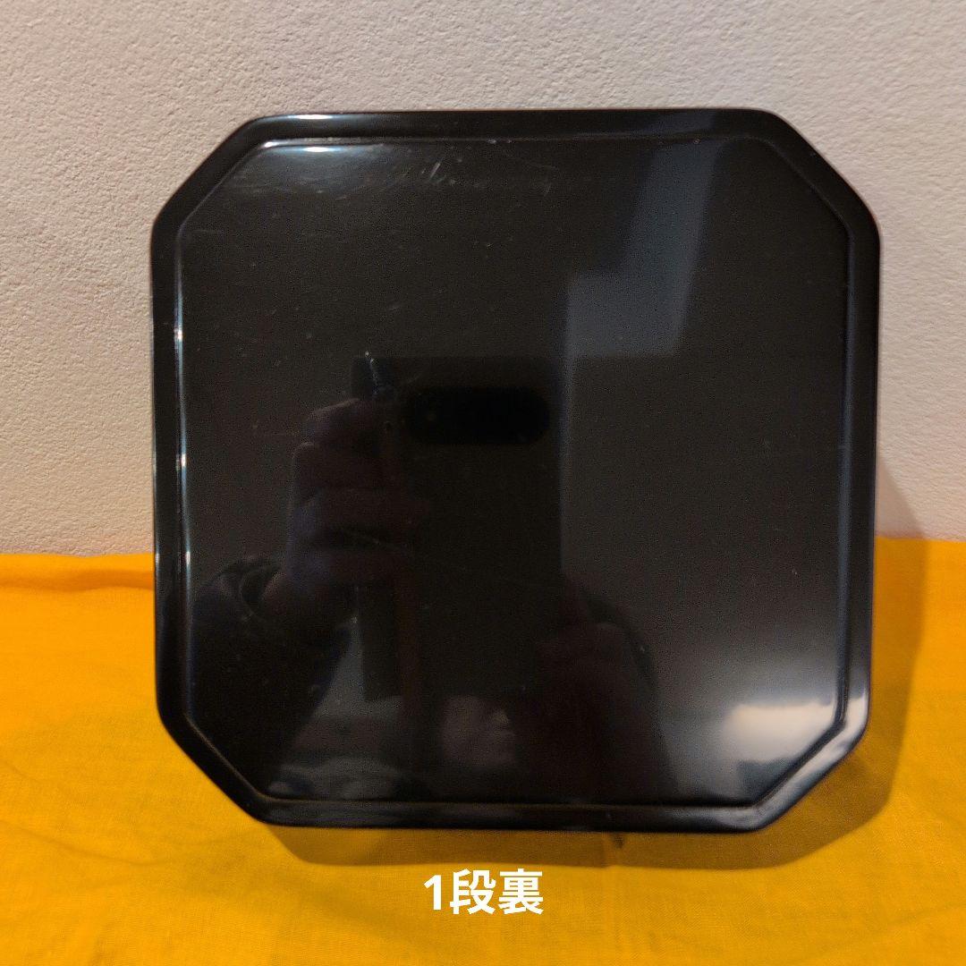 輪島塗 塗師大家静峰造 面取 縁高重 5段重 共箱