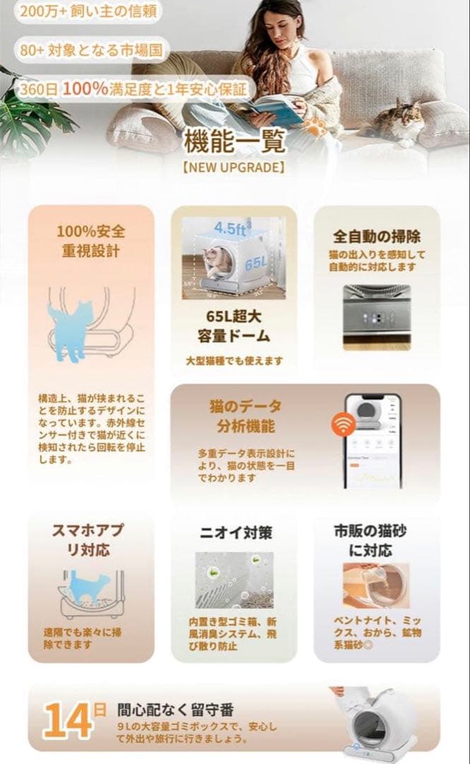 lelo 自動猫トイレ【定価29,888円 → お得にお譲りします！】