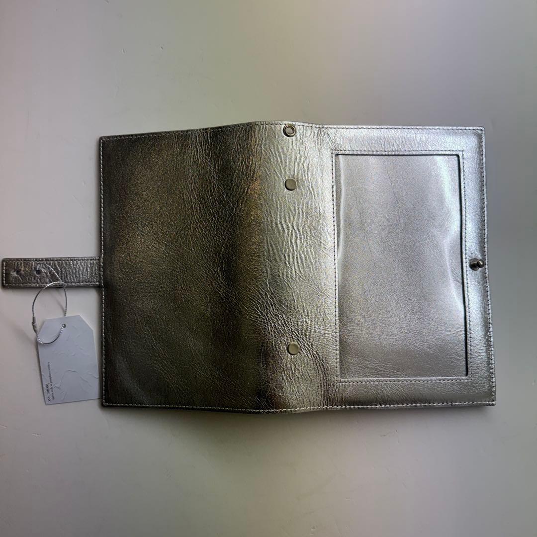 バインダー　シルバー　リボン　チャーム付き　A6