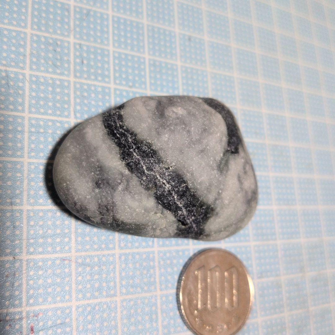 灰色と黒の模様の石