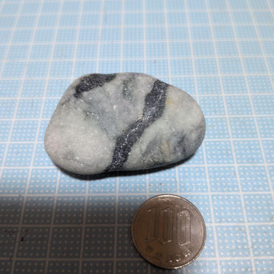 灰色と黒の模様の石