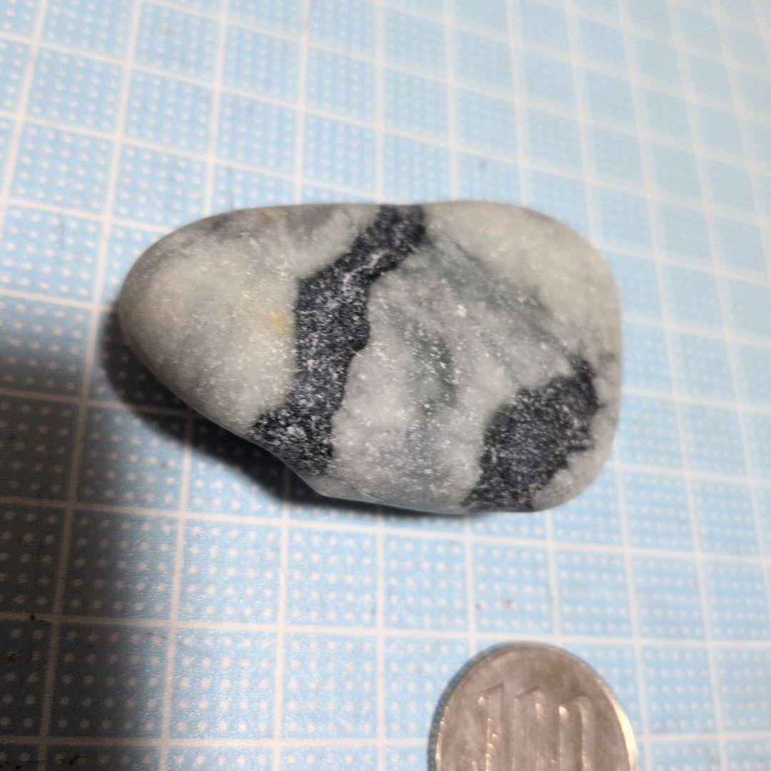 灰色と黒の模様の石