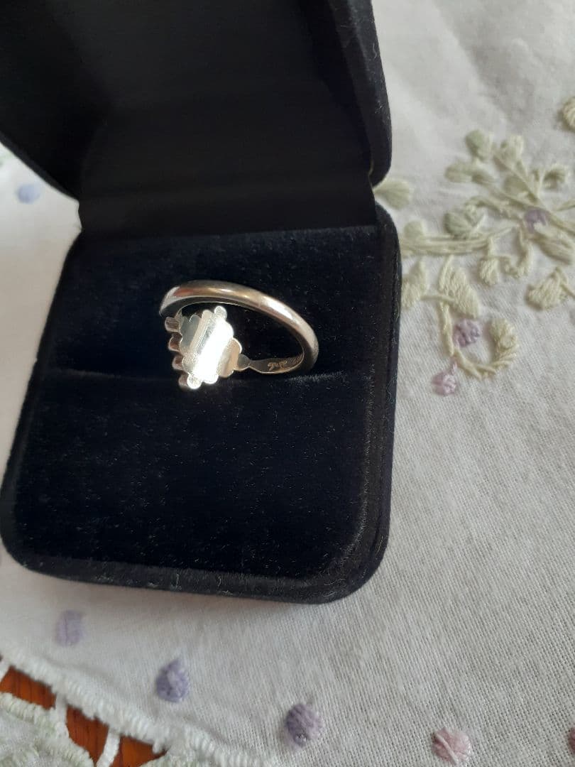 agete　silver　pt200　ダイヤモンドリング　9号