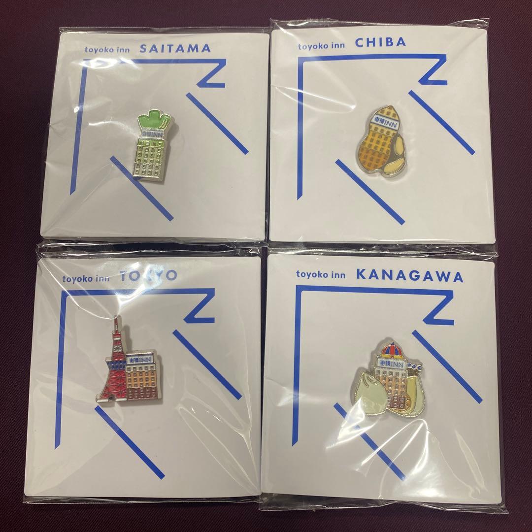 東横イン　ご当地　GENKIバッジ　ピンバッジ 埼玉　千葉　東京　神奈川