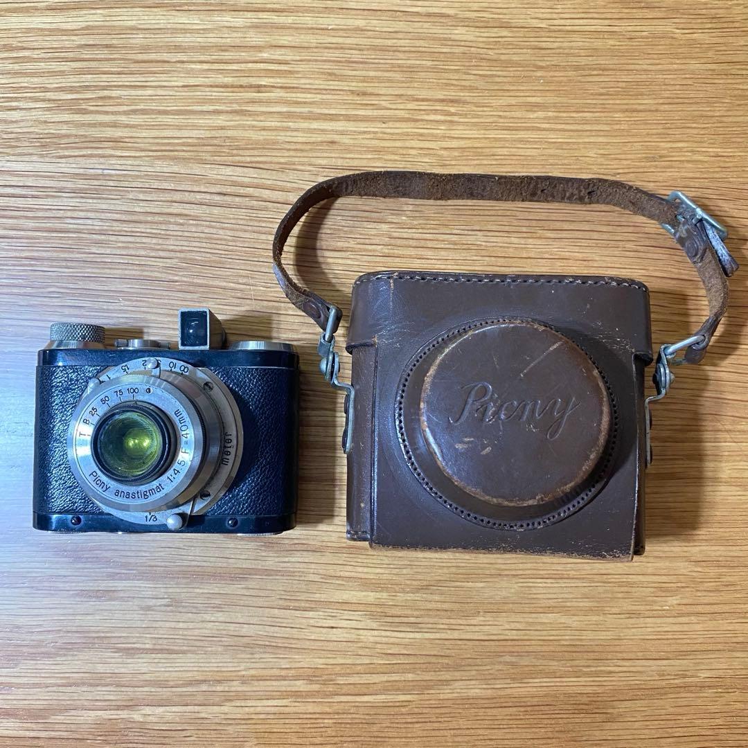 希少！宮川製作所 Picny ピク二ー フィルムカメラ 純正本革ケース付 日本製