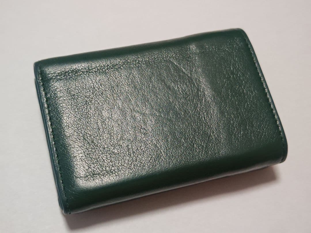 ★BALENCIAGA★ペーパーミニウォレット★グリーン★三つ折り財布★