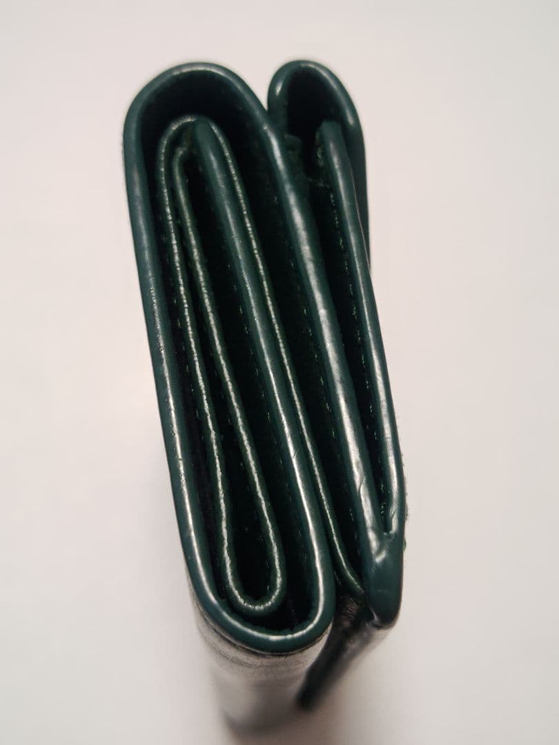 ★BALENCIAGA★ペーパーミニウォレット★グリーン★三つ折り財布★