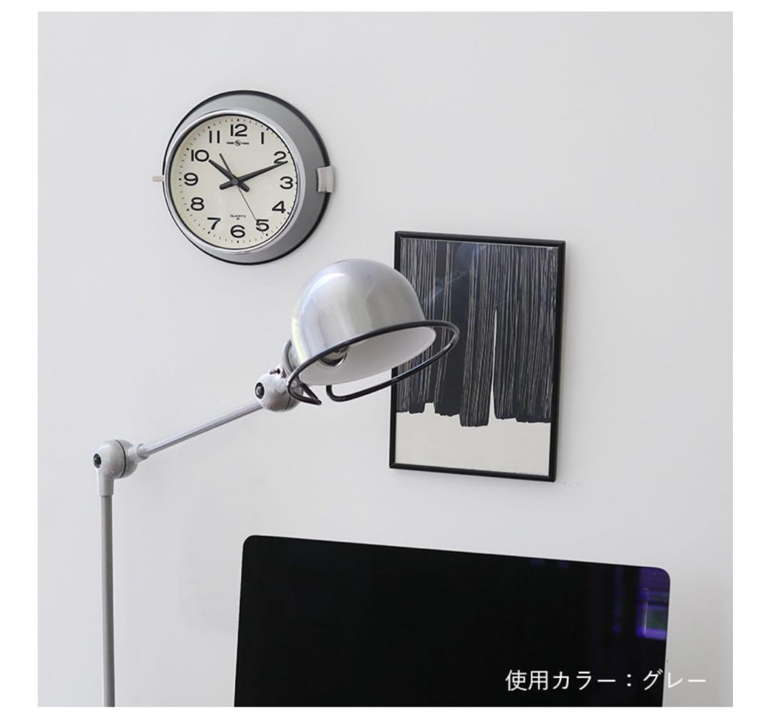 【P.F.S別注 】壁掛け時計　グレー色