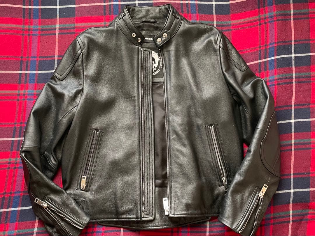 DIESEL 羊革ライダースジャケットL