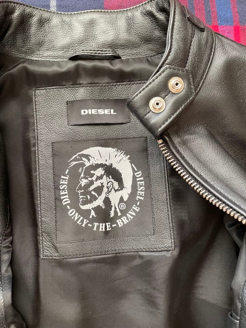 DIESEL 羊革ライダースジャケットL