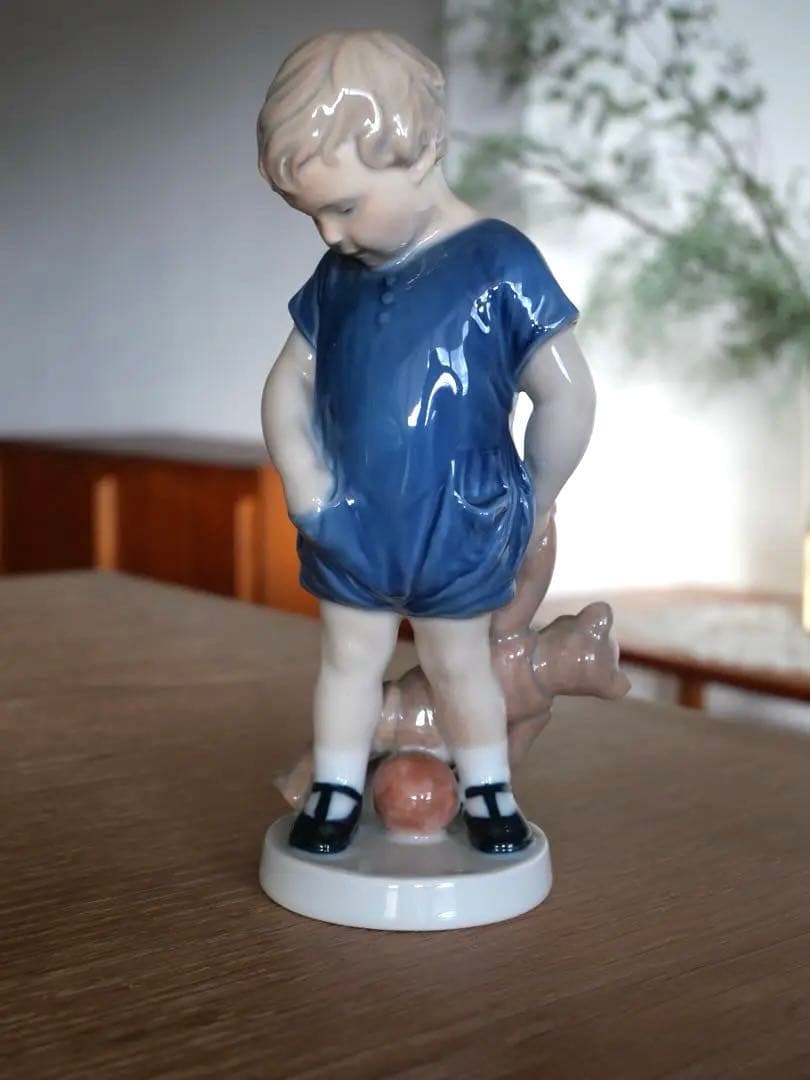 ロイヤルコペンハーゲン テディベア 男の子 フィギュリン