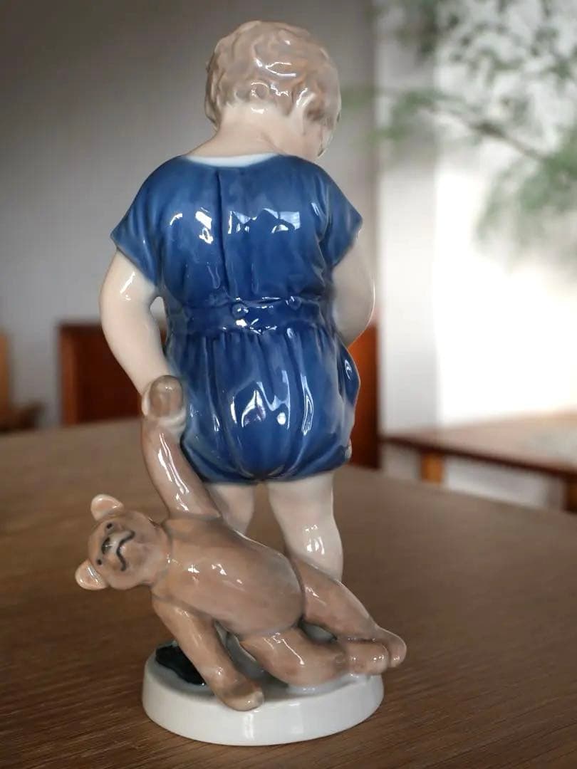 ロイヤルコペンハーゲン テディベア 男の子 フィギュリン