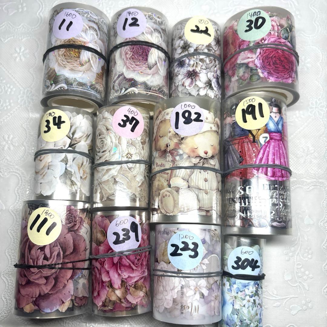 【１１】 海外 マステ 中古巻 PET マスキング テープ