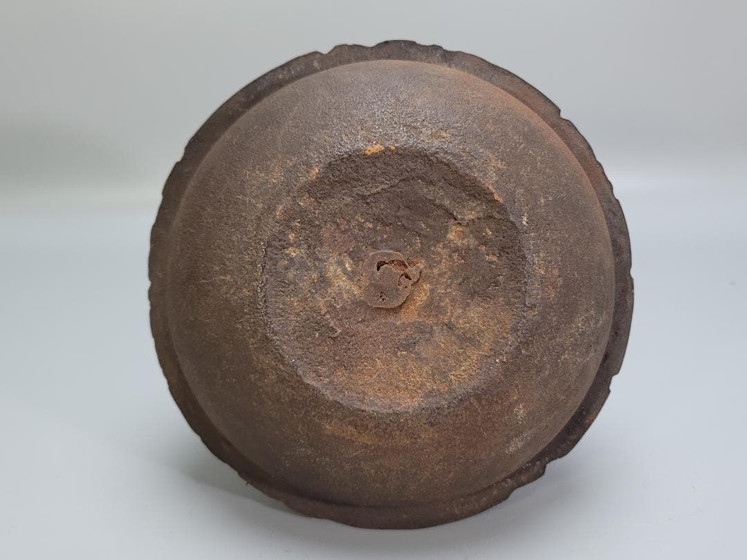 茶道具 鶴 舟引 人物紋 釜 時代物