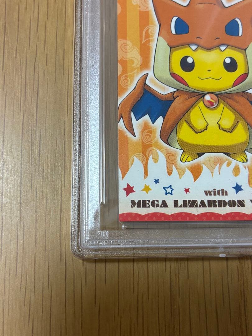 PSA9☆ポンチョを着たピカチュウ★名刺カード メガリザードン ポンチョ