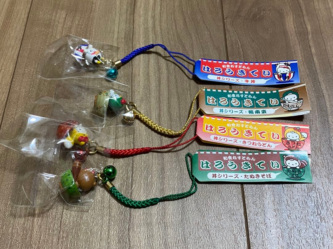 ハローキティ ストラップ 根付 ねつけ 丼シリーズ 和食れすとらん 2003