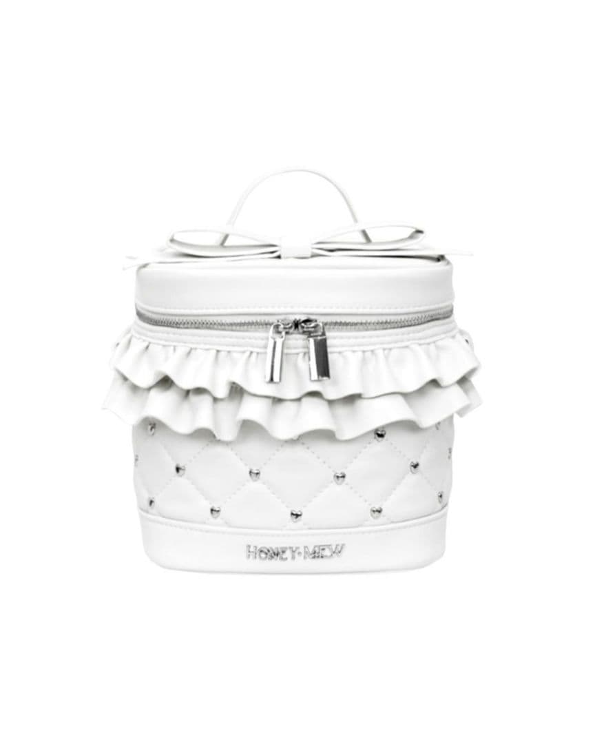 ミシェルマカロン　ハニーミュウ　ビッグリボンバニティショルダー　ホワイト