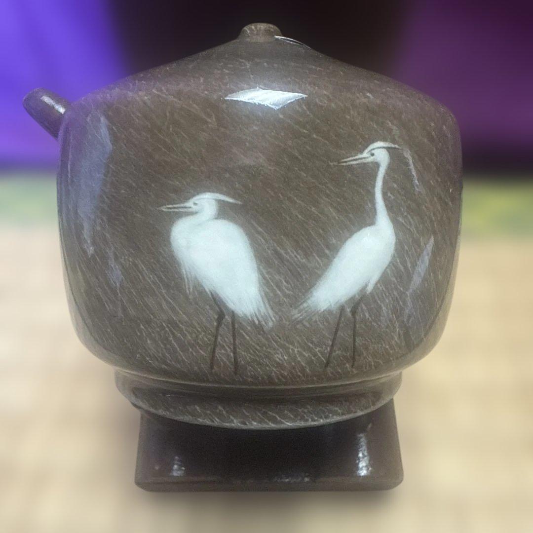 本人作現川焼横石臥牛水滴共箱未使用セール