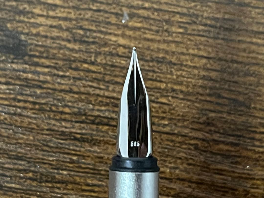 モンブラン ノブレス プラチナコート 万年筆 14K-585 F EF