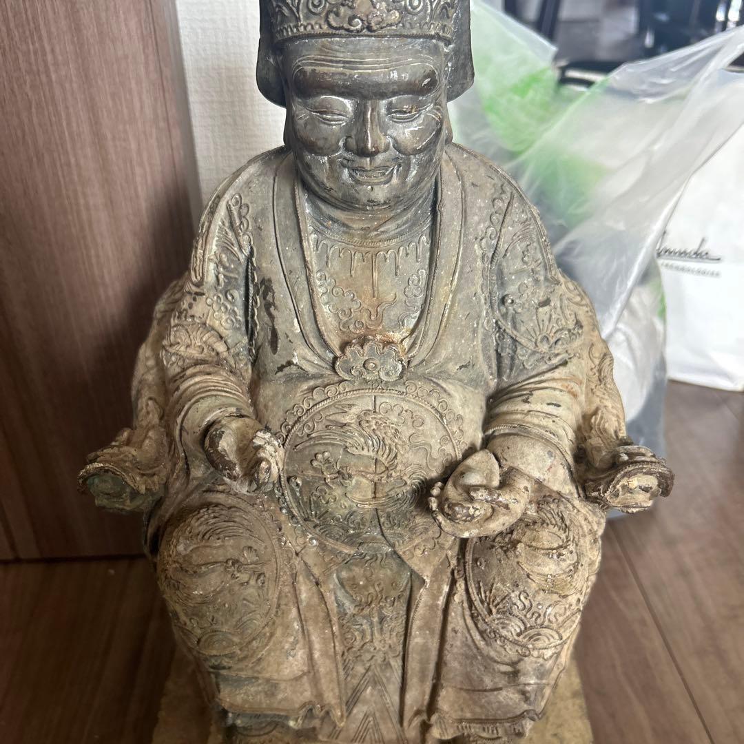 古董，財神像，（大）古銅製，清時代，重10千克