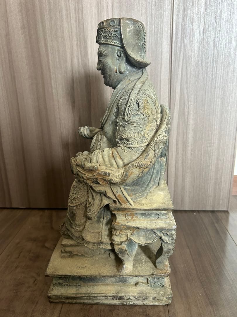 古董，財神像，（大）古銅製，清時代，重10千克