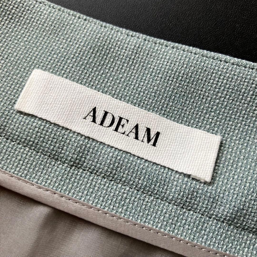 新品 ADEAM アシンメトリー スカート/size0/フォクシー/プリーツ