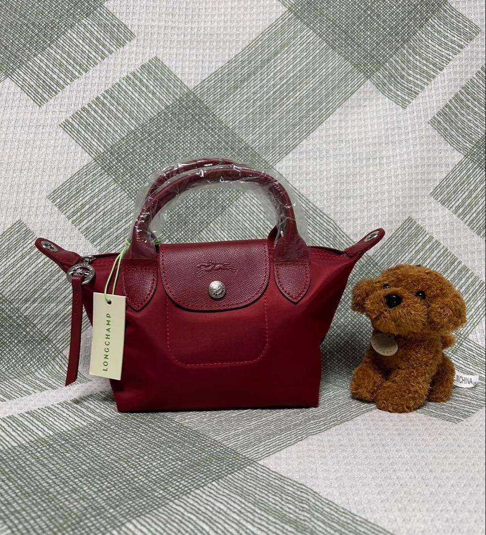 《LONGCHAMP》プリアージュ トップハンドバッグ　XS/赤