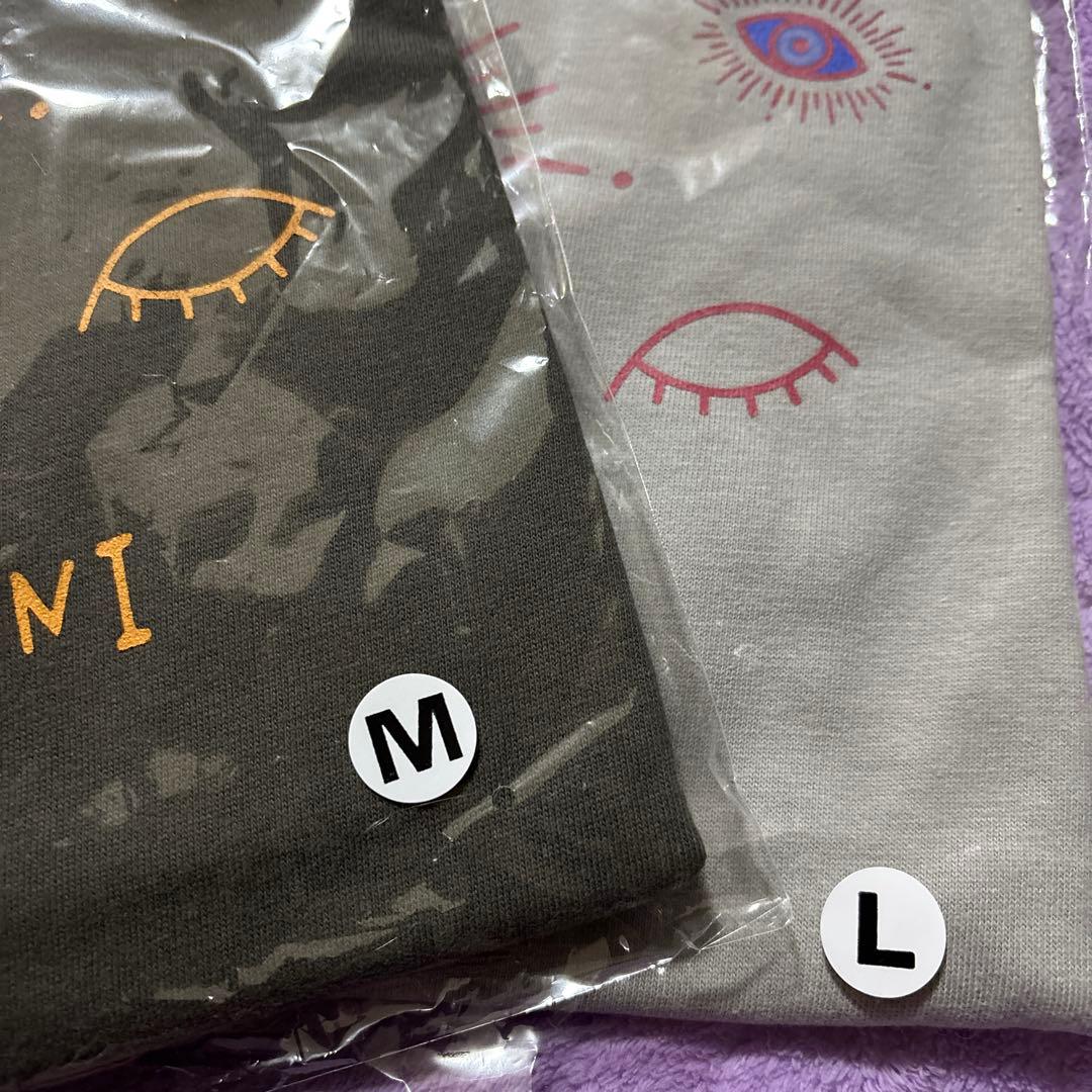 キタニタツヤ 目オーロラのモチーフ Tシャツ Lサイズ　値下げ