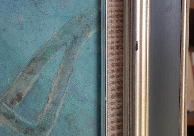 日本画　梅　額装　谷井俊英　F15 51×64cm　68×81cm 2519