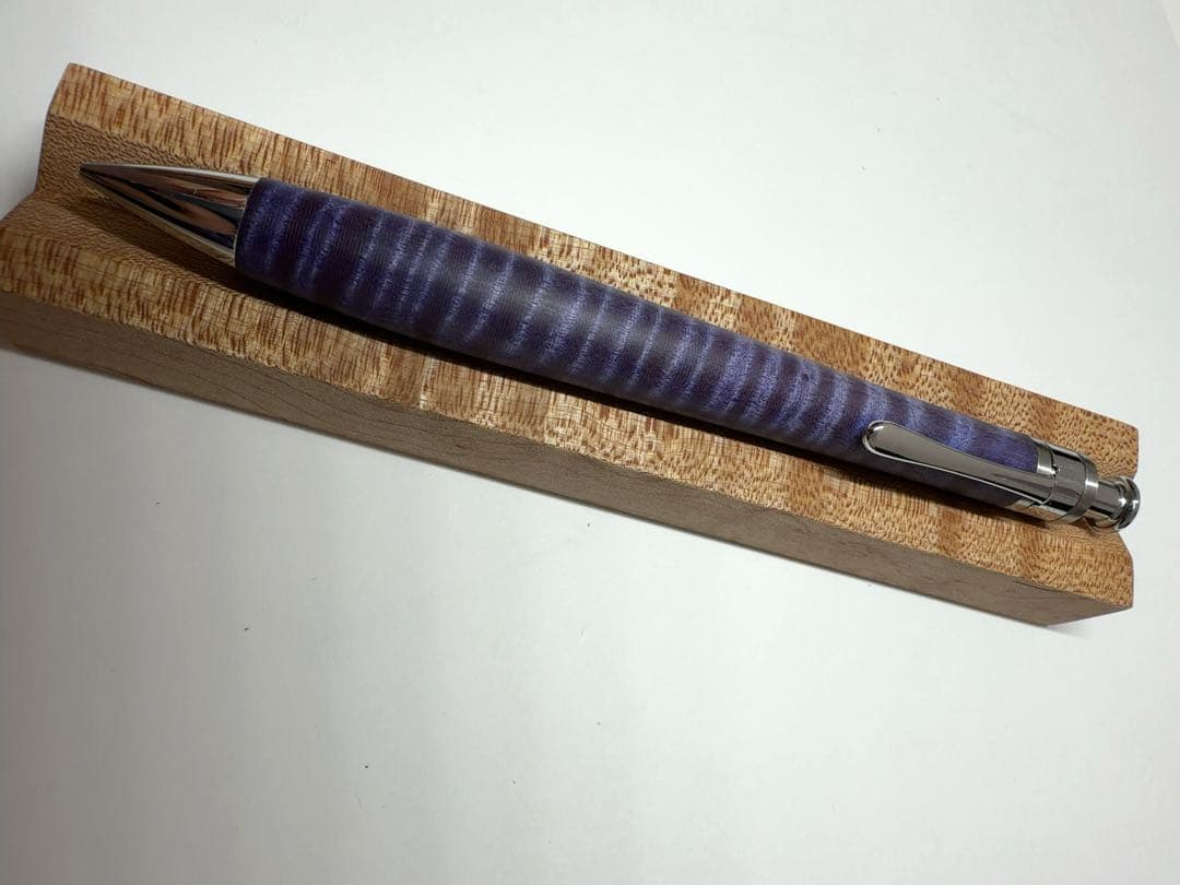 工房楔　スタビライズドウッド　栃ちぢみ杢　ペンシル楔シャープペンシル 0.7mm