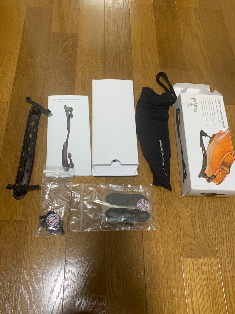 バイオリン肩当てコルフカーレストルナ　中古品セット 取り付け用ネジ付き