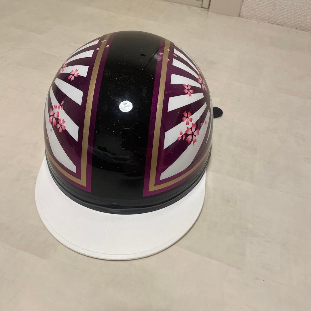 日章コルク半　富士　桜　ヘルメット