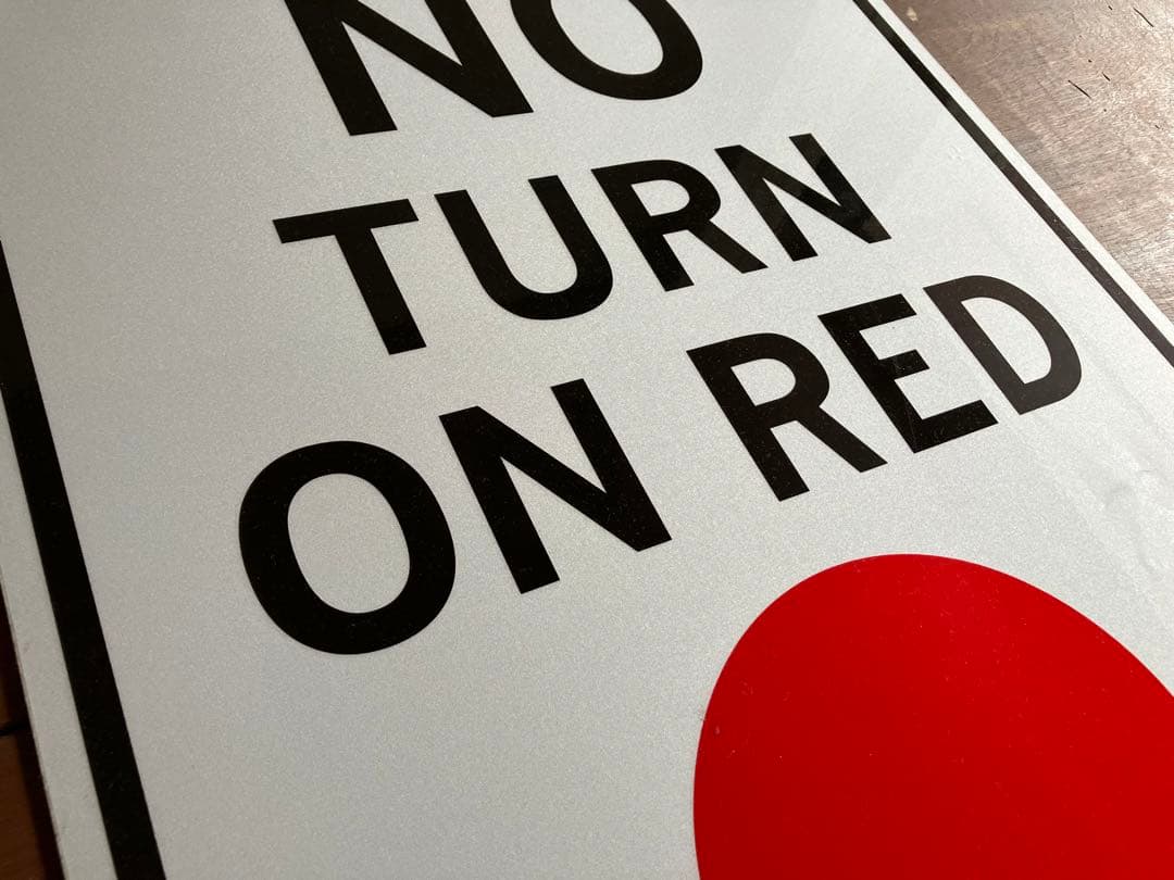 道路標識◆道路看板◆トラフィックサイン◆ロードサイン◆ストリート◆USA◆RED