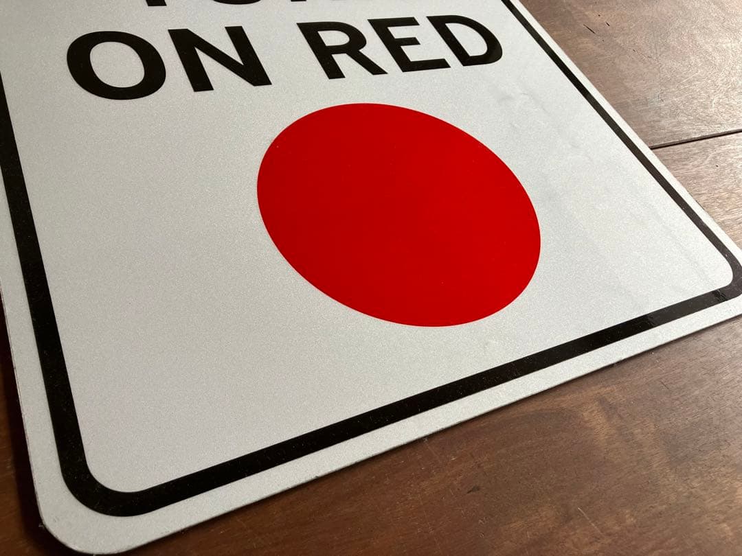 道路標識◆道路看板◆トラフィックサイン◆ロードサイン◆ストリート◆USA◆RED