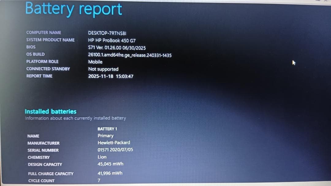 Teruaki Kozu様用hp ProBook 450 G7 第10世代i5