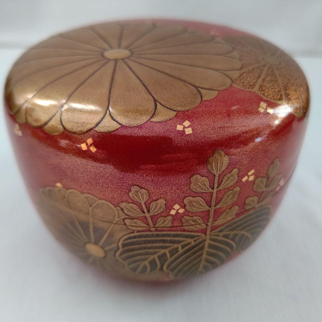 朱金地 高台寺蒔絵 蒔絵 棗 描金師 島田其翠 茶道具