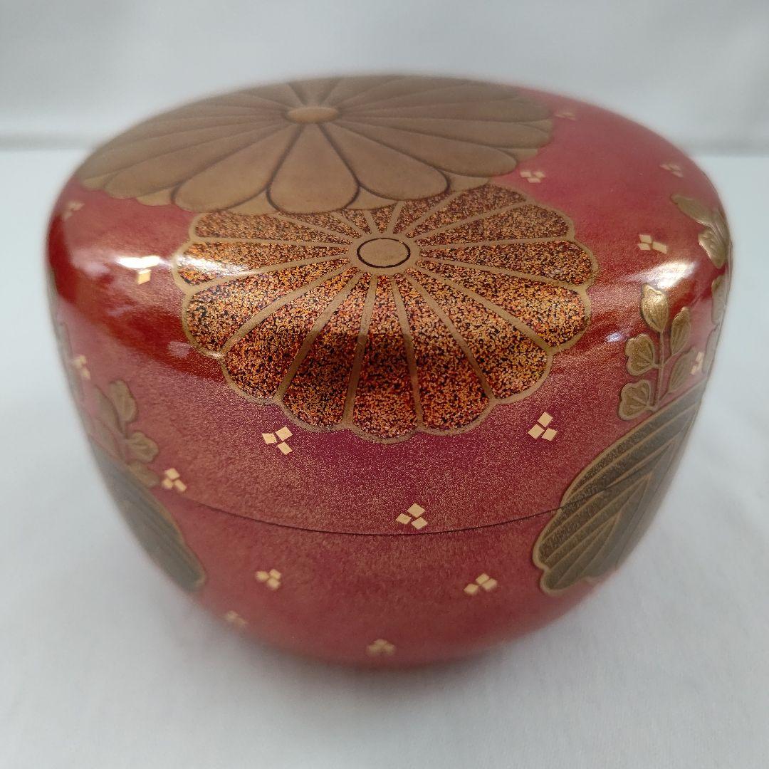 朱金地 高台寺蒔絵 蒔絵 棗 描金師 島田其翠 茶道具