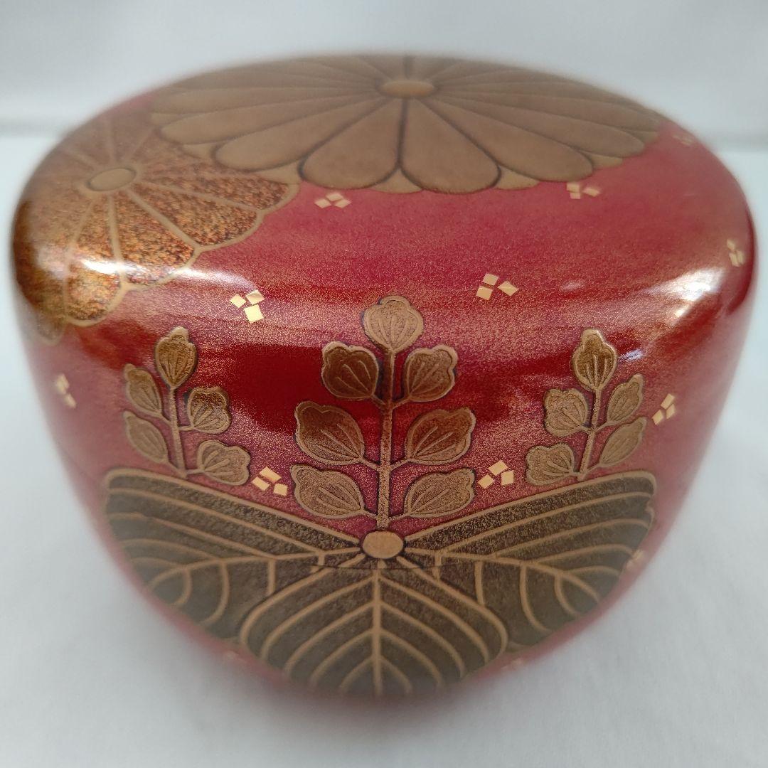 朱金地 高台寺蒔絵 蒔絵 棗 描金師 島田其翠 茶道具