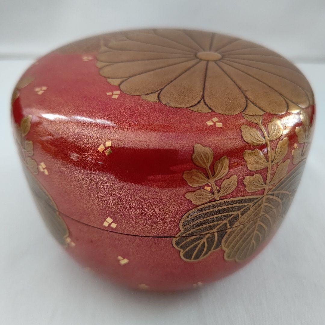 朱金地 高台寺蒔絵 蒔絵 棗 描金師 島田其翠 茶道具