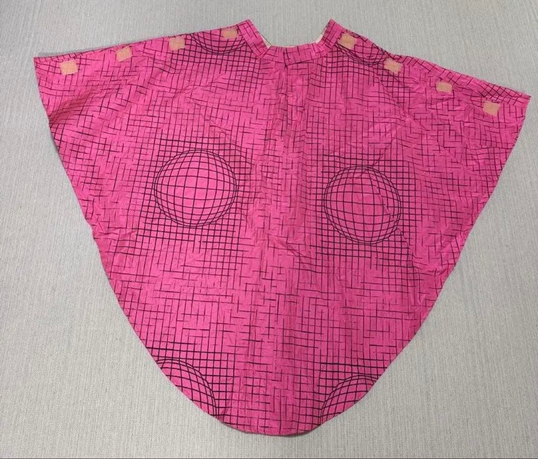 20471120 スカート　ケープ　マント　ポンチョ　蛍光　ピンク　時空　4次元