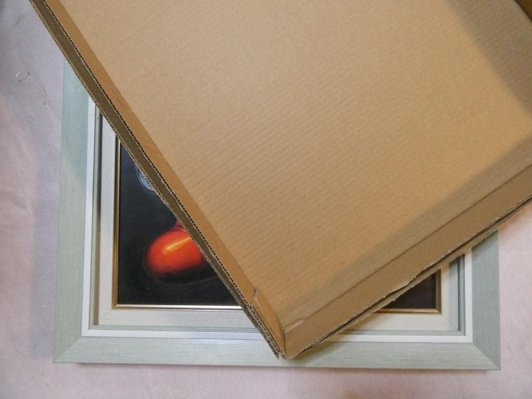 油絵　額付き　松本零士　 F6 【　風景　】手描き