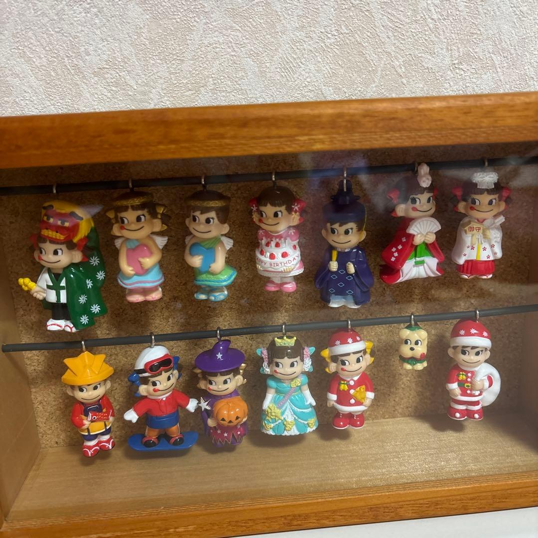 不二家　ペコちゃん　ポコちゃん　キーホルダーセット